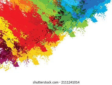 abstract splatter colorful background design. illustration vector design
