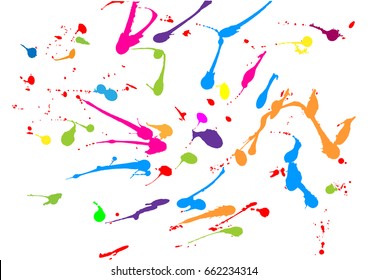 abstract splatter paint color design background. illustration vector design