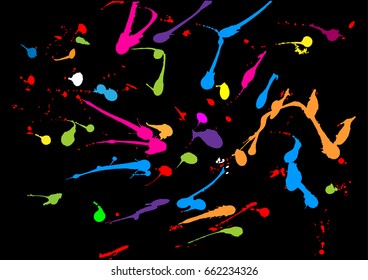 abstract splatter paint color design background