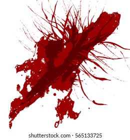 abstract splatter red color background design