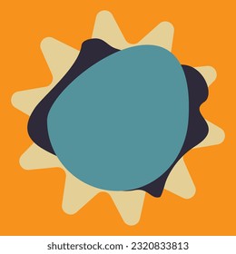 An abstract splattered shape background image.