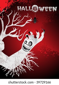 abstract spooky pattern background, vector wallpaper