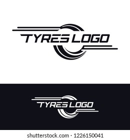 Abstract Sport Automotive Tire Logo Symbol