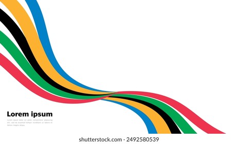 Fondo Abstractas del deporte, Anuncio de color sobre fondo blanco, Vector EPS 10