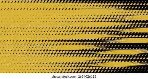Abstract Sport Background with Cyan and Yellow Brush Texture and Halftone Effect. Grunge Background