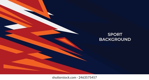 Abstract sport background flat style