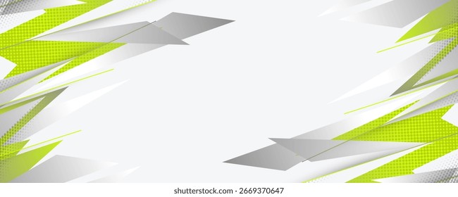 Abstract Sport Background with Geometric Gradient Shapes and Halftone Style. Clean and Futuristic Background for Presentation, Banner, and Web Design
