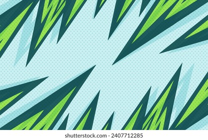  Abstract sport background with green color and dot pattern. Modern, sport, gaming design