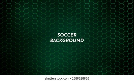 Abstract sport background. Hexagon pattern with light effects. Dark backdrop. Eps 10