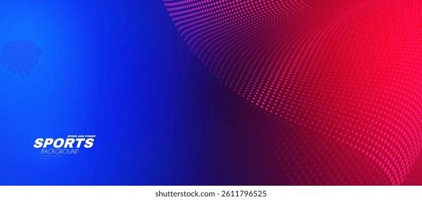 Abstract sport background with light effect. Geometric futuristic design.