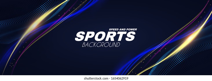 Abstract sport background with motion elements. Light dynamic effect.