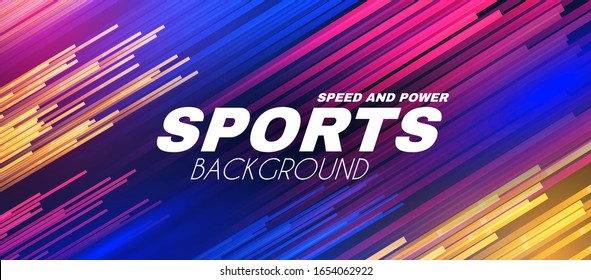 Abstract sport background with motion elements. Light dynamic effect.