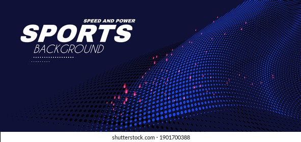 Abstract sport background with motion elements. Light dynamic effect.