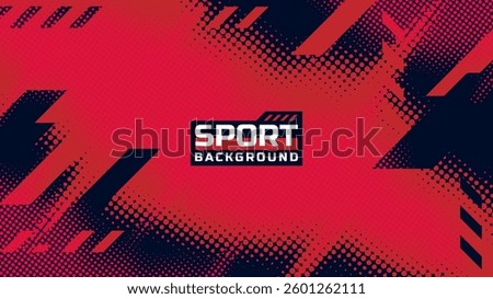 Abstract sport background. Red and navy background with copy space area very useful for banner on social media and website