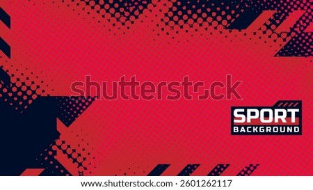 Abstract sport background. Red and navy background with copy space area very useful for banner on social media and website