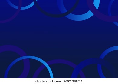 Abstractas fondo deportivo con anillos. Ilustración de degradado.Vector