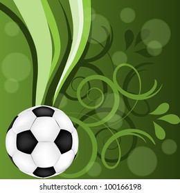 Abstract sport background, Soccer Ball Vector