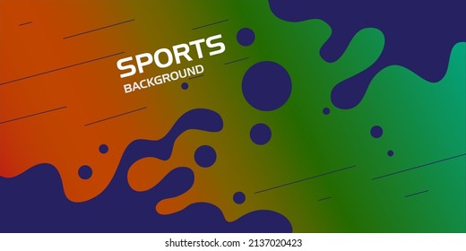 Abstract Sport Background With Straight Lines And Splashes In Minimalist Flat Style. Vector Illustration- EPS 10