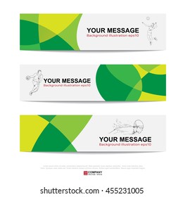 Abstract sport banner for Website Ads.Vector eps10