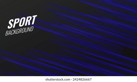 Abstract sport dynamic blue background, vector illustration.