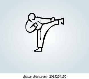 abstract sport icon for competition