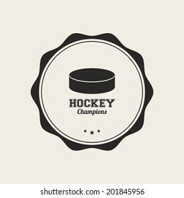 abstract sport label on a white background