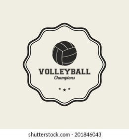 abstract sport label on a white background