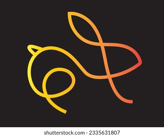 Abstract sport modern alphabet fonts, Linear creative minimal monogram symbol. Universal elegant vector logotype.