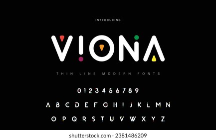 Abstract sport modern alphabet fonts. Typography technology electronic sport digital game music future creative font. vector illustration