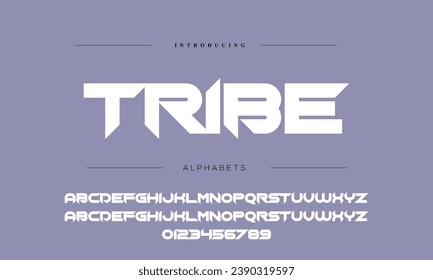 Abstract sport modern alphabet fonts. Typography technology electronic sport digital game music future creative font. vector illustration