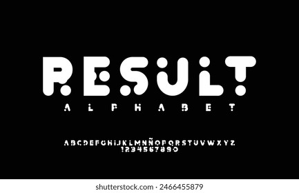 Abstract sport modern alphabet fonts. Typography technology electronic sport digital game music future creative font. vector illustration