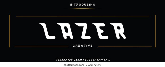 Abstract sport modern alphabet fonts. Typography technology electronic sport digital game music future creative font. vector illustration