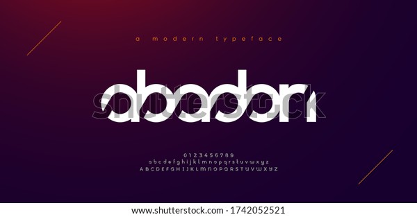 Abstract sport modern alphabet fonts.\
Typography technology electronic sport digital game music future\
creative font. vector\
illustration