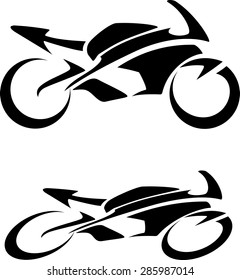 Abstract Sport Motorcycle