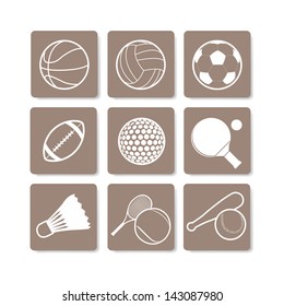 The abstract of Sport sign, symbol vector