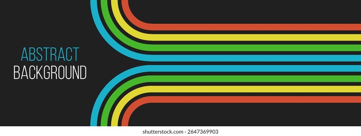 abstract sport styled vector background with symbolic stadium tracks