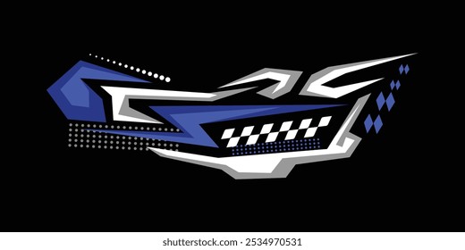 Abstract sport vinyl sticker variation stripes decal graphic