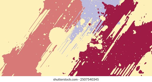 Abstract Sports Background with color Brush Texture and Halftone Effect. Retro Grunge Background for Banner or Poster Design