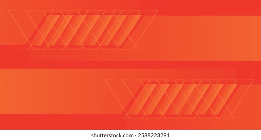 Abstract Sports Background with Orange and Red Gradient Brush Strokes and Halftone Effect