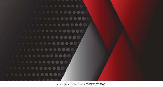 Abstract sports background in red and black colors, strict design. It can be used in the following themes: football, basketball, car racing, motocross and others.