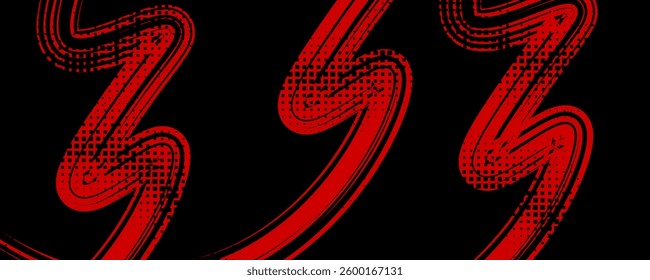 Abstract Sports Background with Red and Purple Brush Texture and Halftone Effect. Retro Grunge Background for Banner or Poster Design