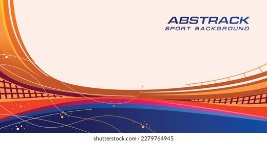 Resumen Vector De Fondo Deportivo. Ilustración del Día Internacional del Deporte