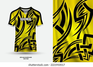 Abstract sports jersey design template mockup vector