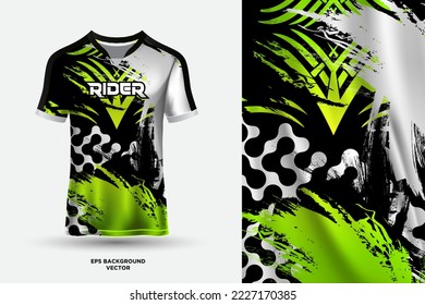 Abstract sports jersey design template mockup vector