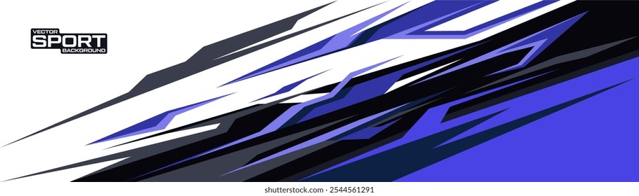 Abstract sporty background with exclusive colors. Abstract racing graphic design, vector design for vehicle wrap, t-shirt, jersey, gamer, esport, racing car, rally, and adventure ready to print.