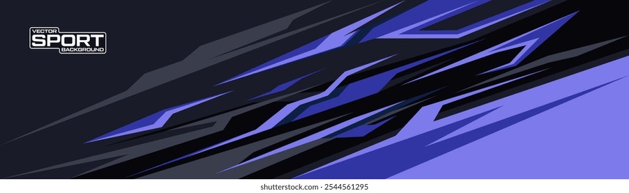 Abstract sporty background with exclusive colors. Abstract racing graphic design, vector design for vehicle wrap, t-shirt, jersey, gamer, esport, racing car, rally, and adventure ready to print.