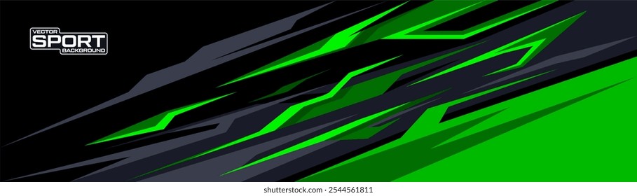 Abstractas fondo deportivo con colores exclusivos. Diseño gráfico de carreras Abstractas, diseño de Vector para envoltura de vehículos, camiseta, jersey, jugador, eSport, coche de carreras, rally y aventura listo para imprimir.