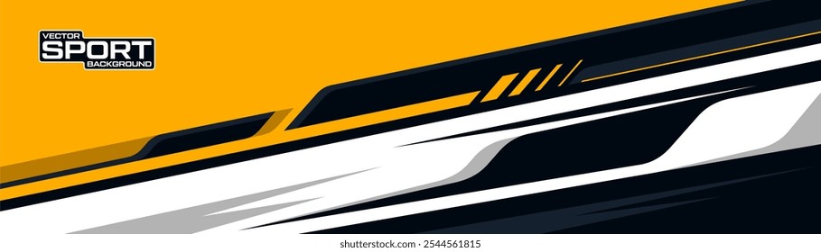 Abstract sporty background with exclusive colors. Abstract racing graphic design, vector design for vehicle wrap, t-shirt, jersey, gamer, esport, racing car, rally, and adventure ready to print.