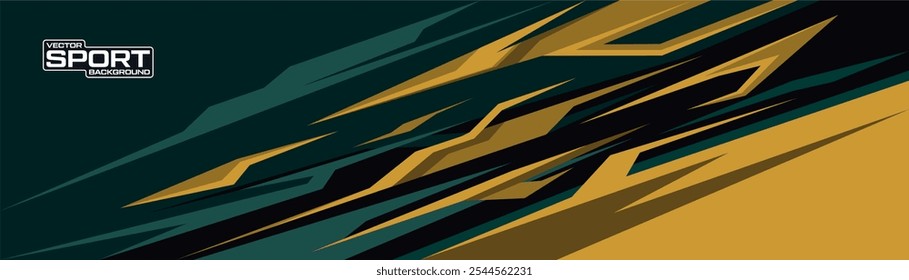 Abstract sporty background with exclusive colors. Abstract racing graphic design, vector design for vehicle wrap, t-shirt, jersey, gamer, esport, racing car, rally, and adventure ready to print.