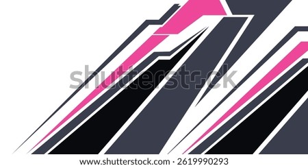Abstract sporty background with exclusive colors. Abstract racing graphic design, vector design for vehicle wrap, t-shirt, jersey, gamer, esport, racing car, rally, and adventure ready to print.